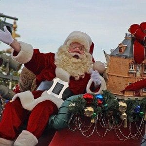 Santa on his sleigh