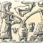 Oldest depiction of beer drinking