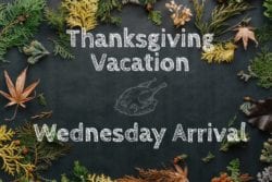 Thanksgiving Wednesday Vacation Package