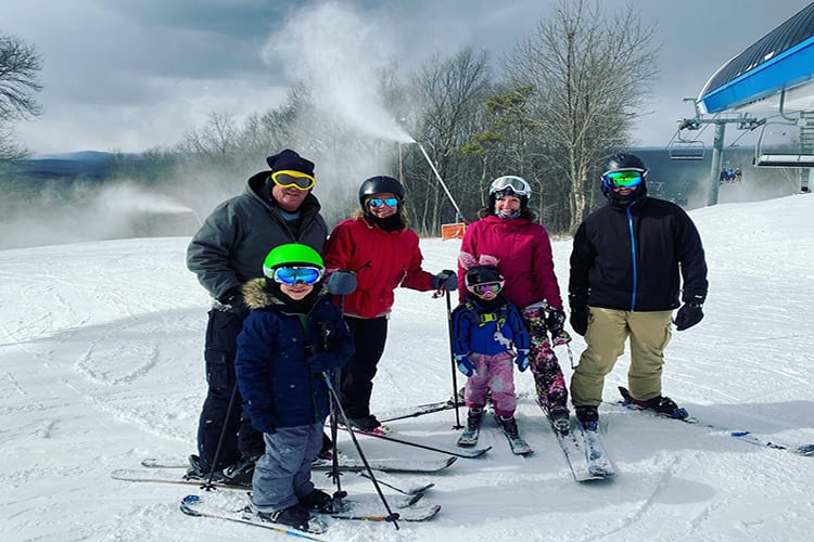 Family Skiing at Shawnee Mountain